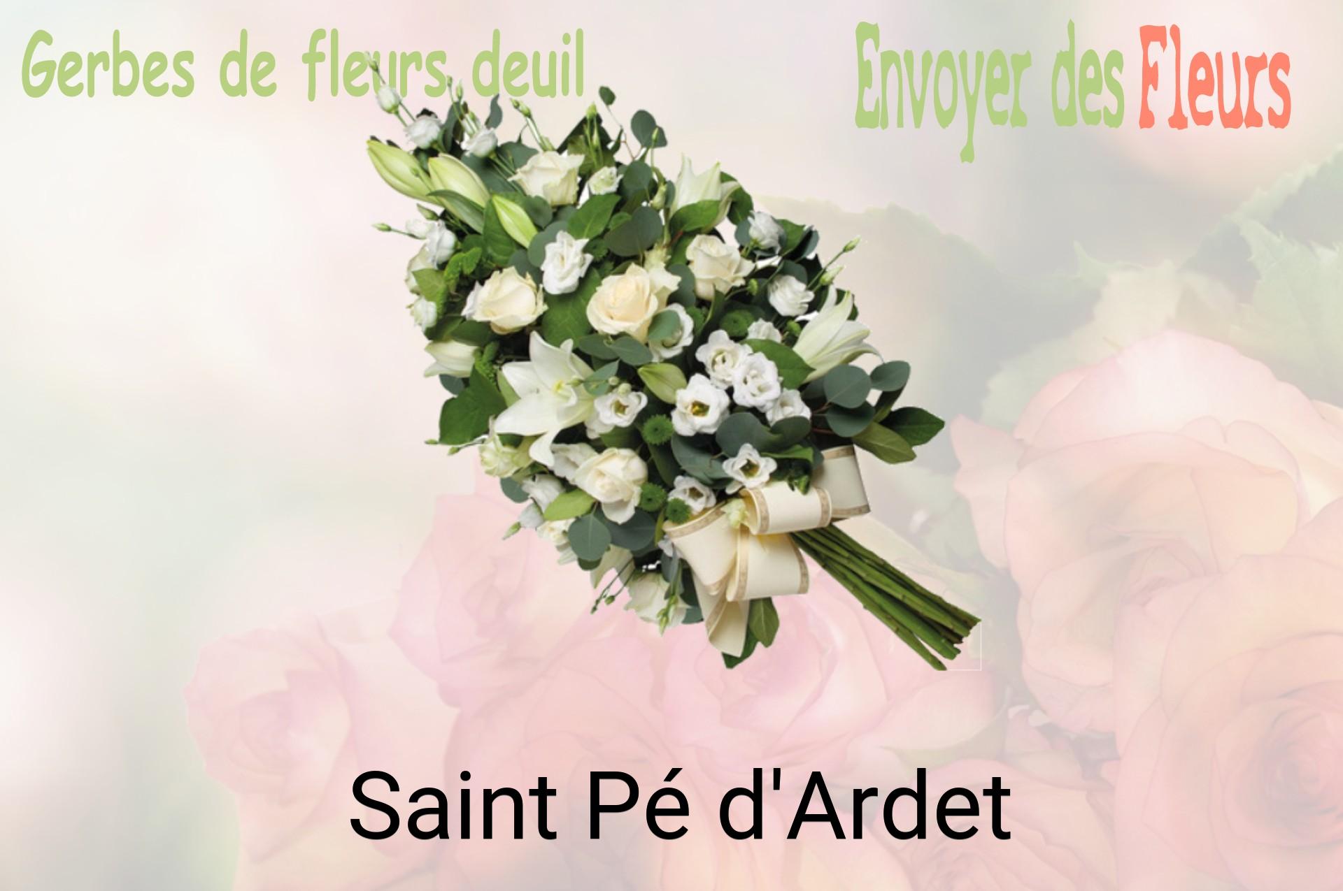 Gerbe de fleurs de deuil livrée à Saint-Pé-d'Ardet